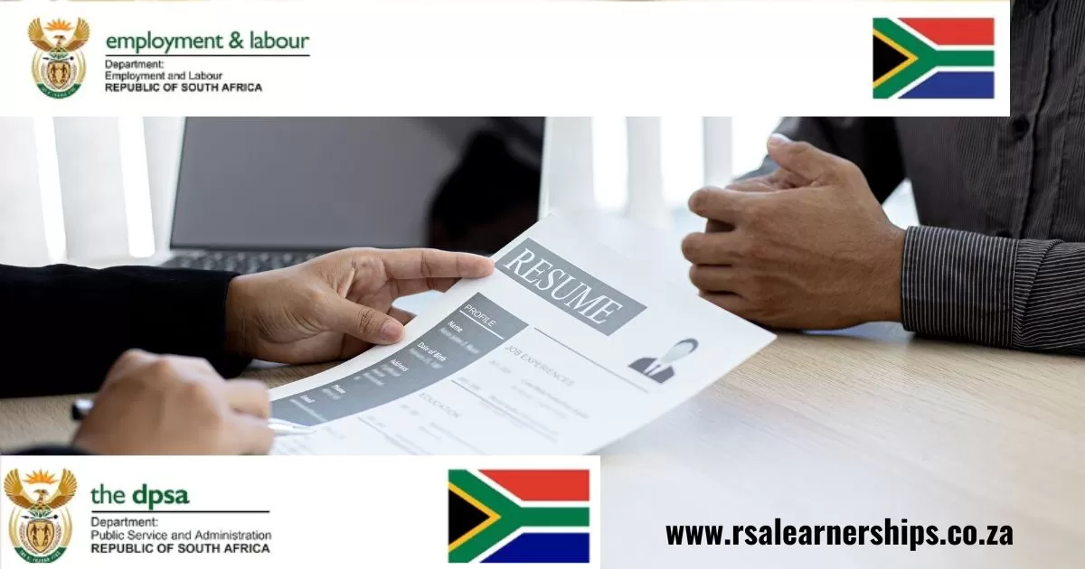 Upload CV to Department of Employment and Labour