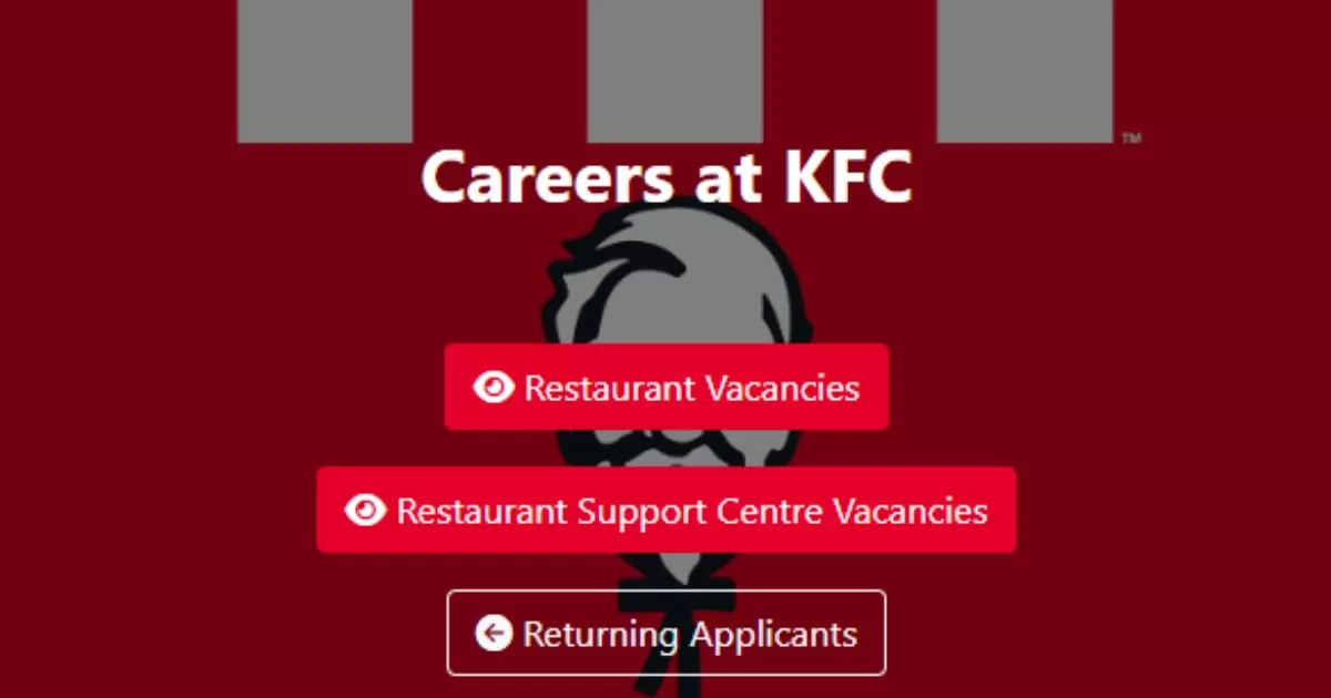 KFC Part Time Jobs For December Holiday - Send CV