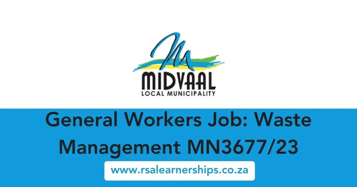 General Workers Job: Waste Management MN3677/23